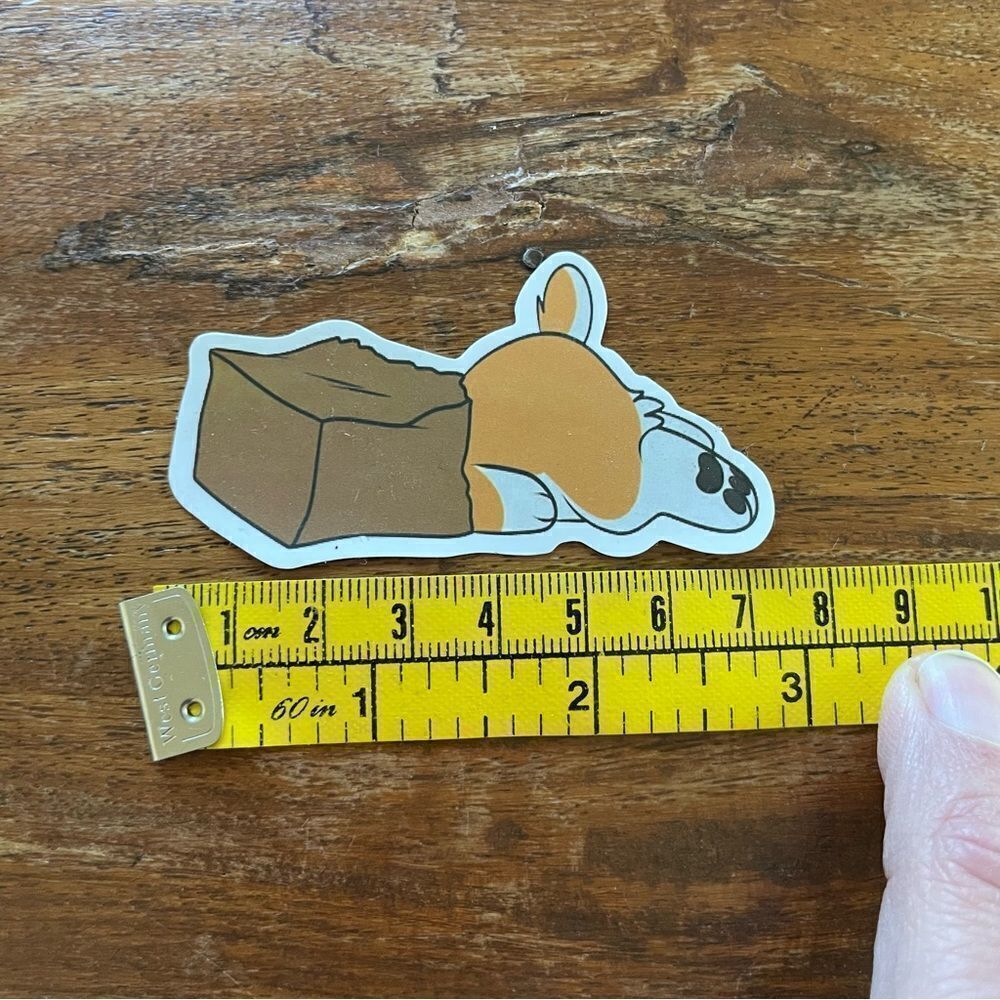 Head in the Bag Corgi Sticker - Picture 3 of 5